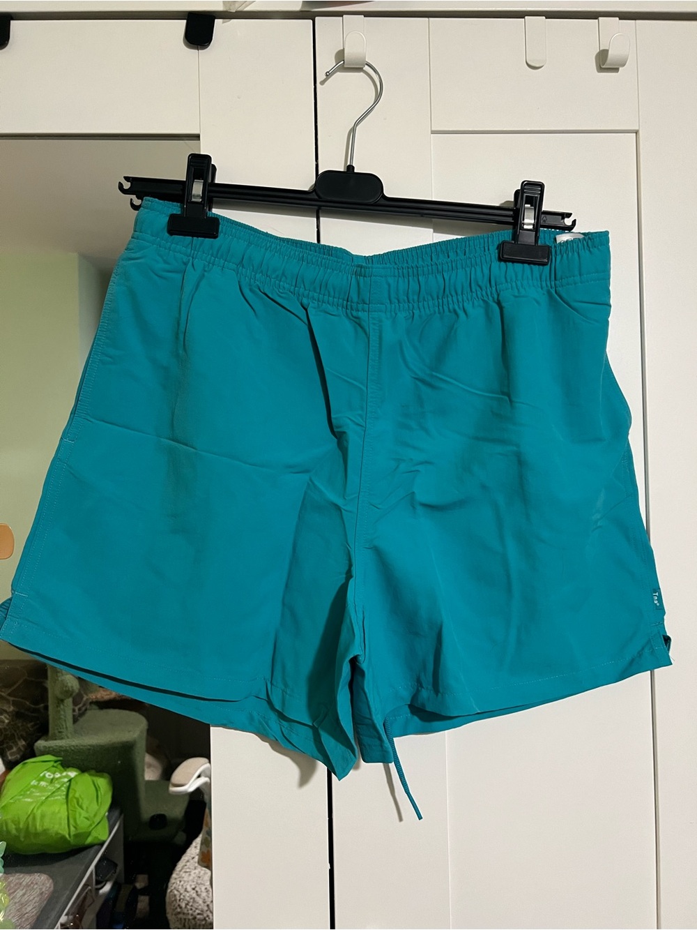 TNA Teal Athletic Drawcord Shorts